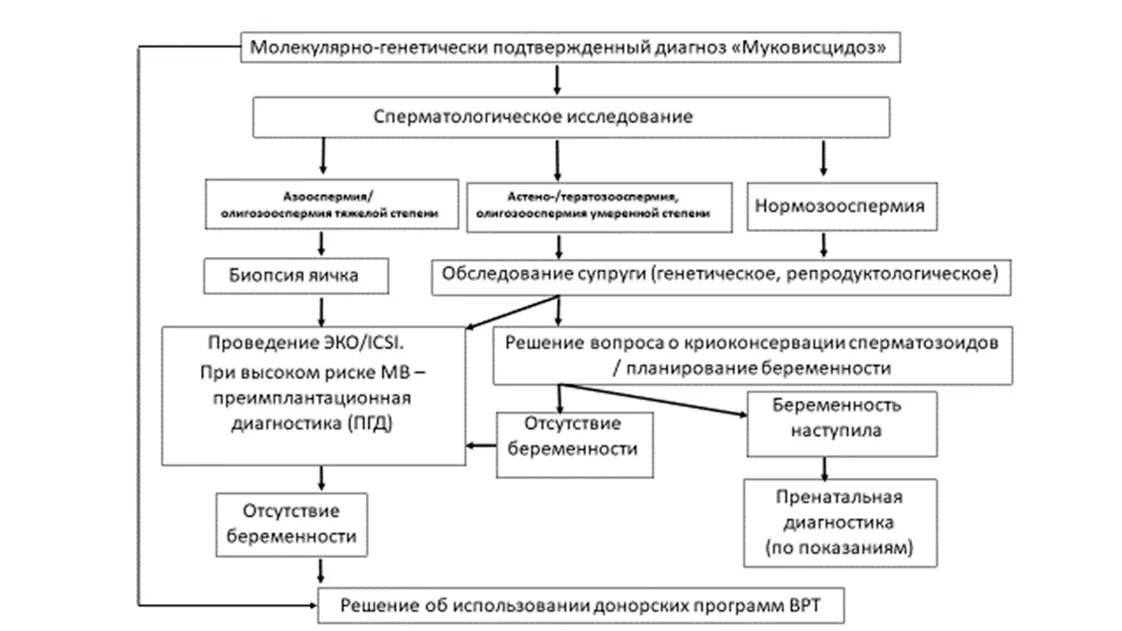 Приложение Б. Алгоритмы действий врача — Кистозный фиброз (муковисцидоз)