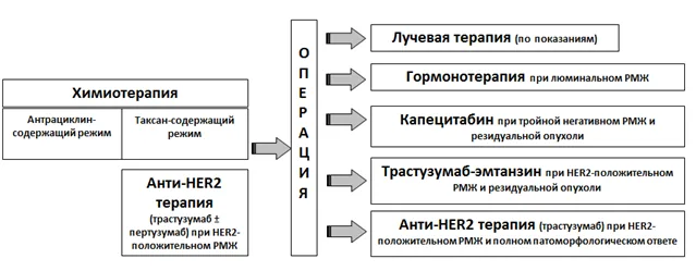 Приложение Б. Алгоритмы действий врача — Рак молочной железы