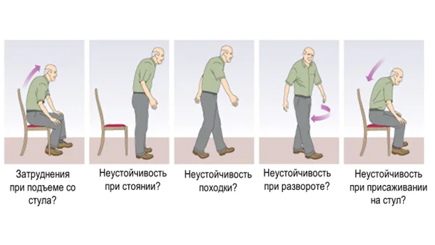 Приложение Г1 - Г... Шкалы оценки, вопросники — Падения у пациентов пожилого и старческого возраста