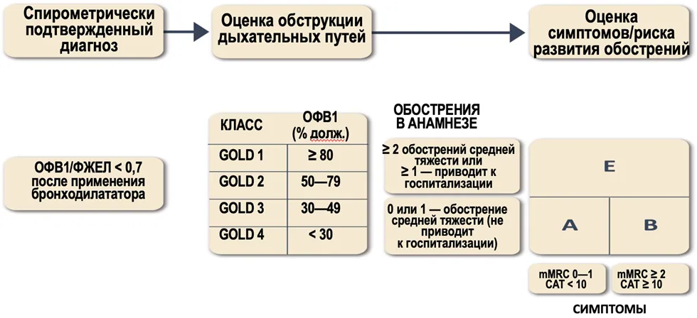 1.5 Классификация заболевания или состояния — Хроническая обструктивная болезнь легких