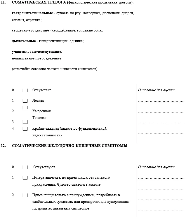 Приложение Г1 - Г... Шкалы оценки, вопросники — Биполярное аффективное расстройство