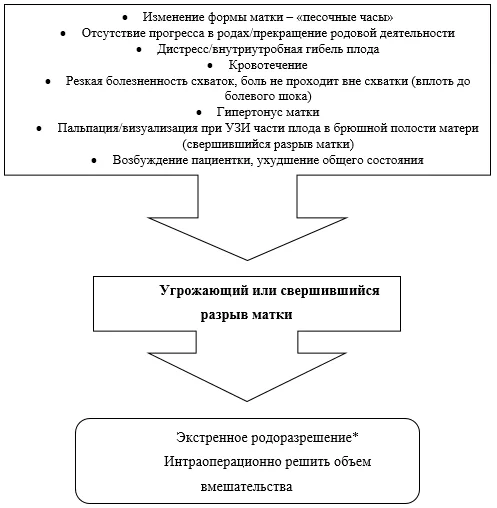 Приложение Б. Алгоритмы действий врача — Разрывы промежности при родоразрешении и другие акушерские травмы (акушерский травматизм)