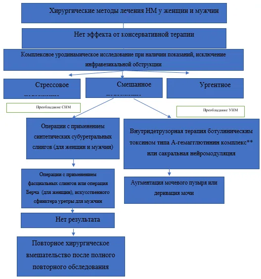 Приложение Б. Алгоритмы действий врача — Недержание мочи