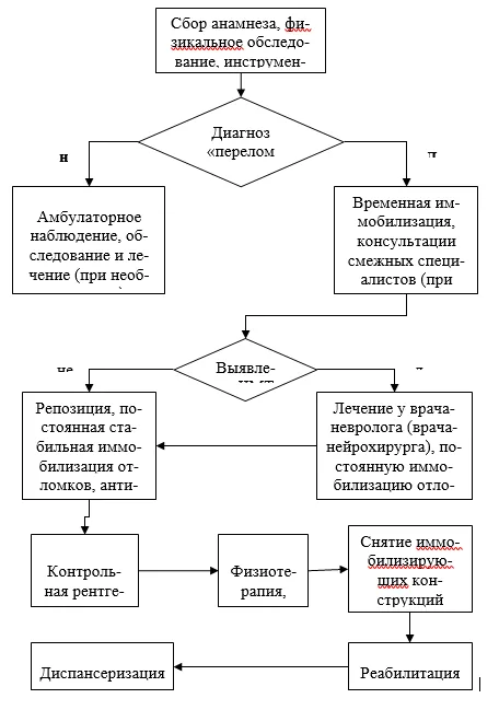 Приложение Б. Алгоритмы действий врача — Перелом нижней челюсти