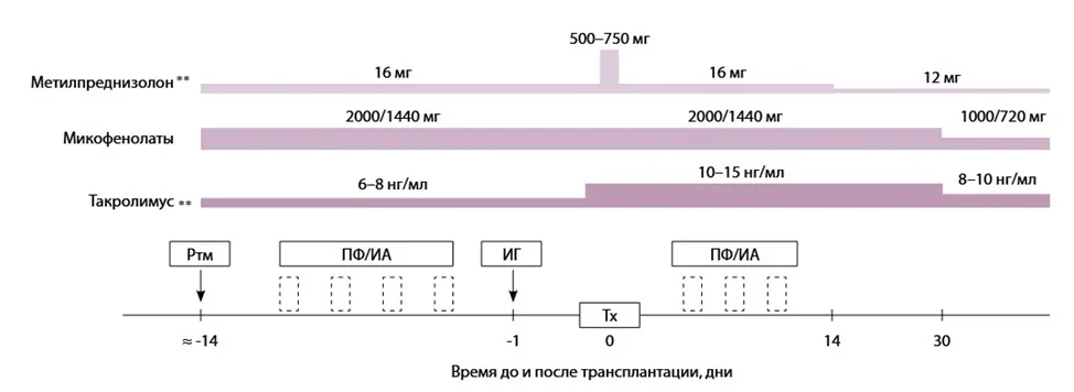 Приложение Б. Алгоритмы действий врача — Трансплантация почки, наличие трансплантированной почки, отмирание и отторжение трансплантата почки