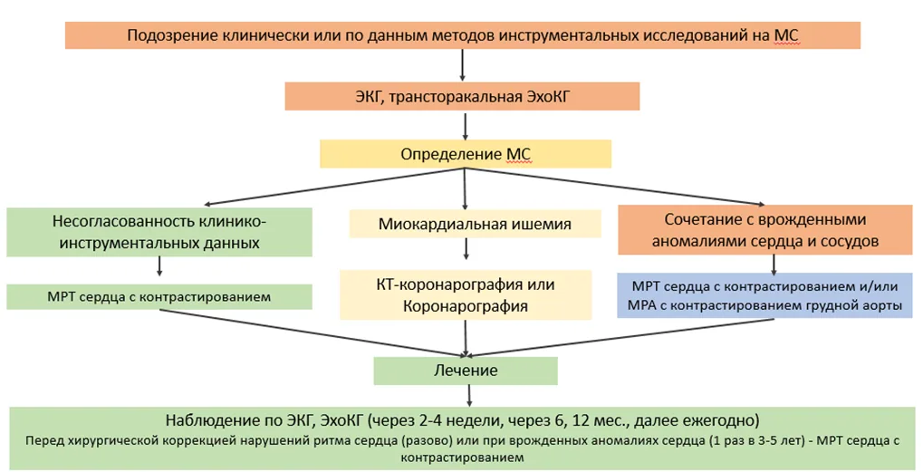 Приложение Б. Алгоритмы действий врача — Митральный стеноз